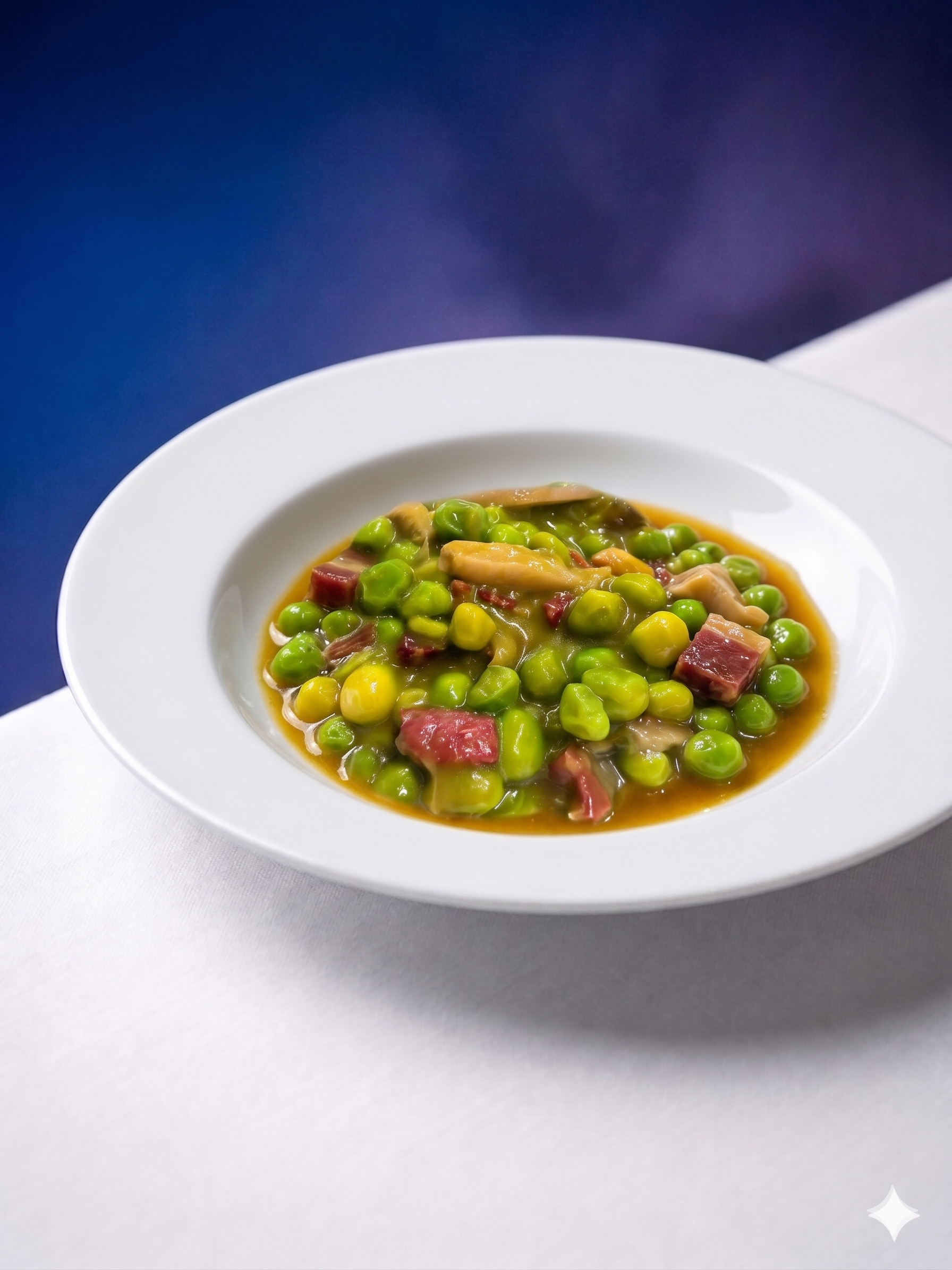 Guisantes con jamón